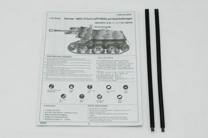German 39(H) 10.5cm LeFH18(Sf) auf Geschutzwagen - 1/35 Scale - Trumpeter - TRU00353