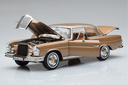 MERCEDES-BENZ 250 SE COUPE GOLD METALLIC 1969 1/18 Scale NOREV MTDNOR183759