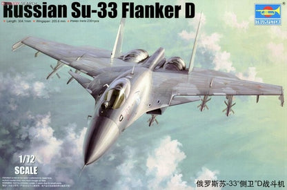 Russian SU-33 Flanker D - 1/72 Scale - Trumpeter - TRU01667