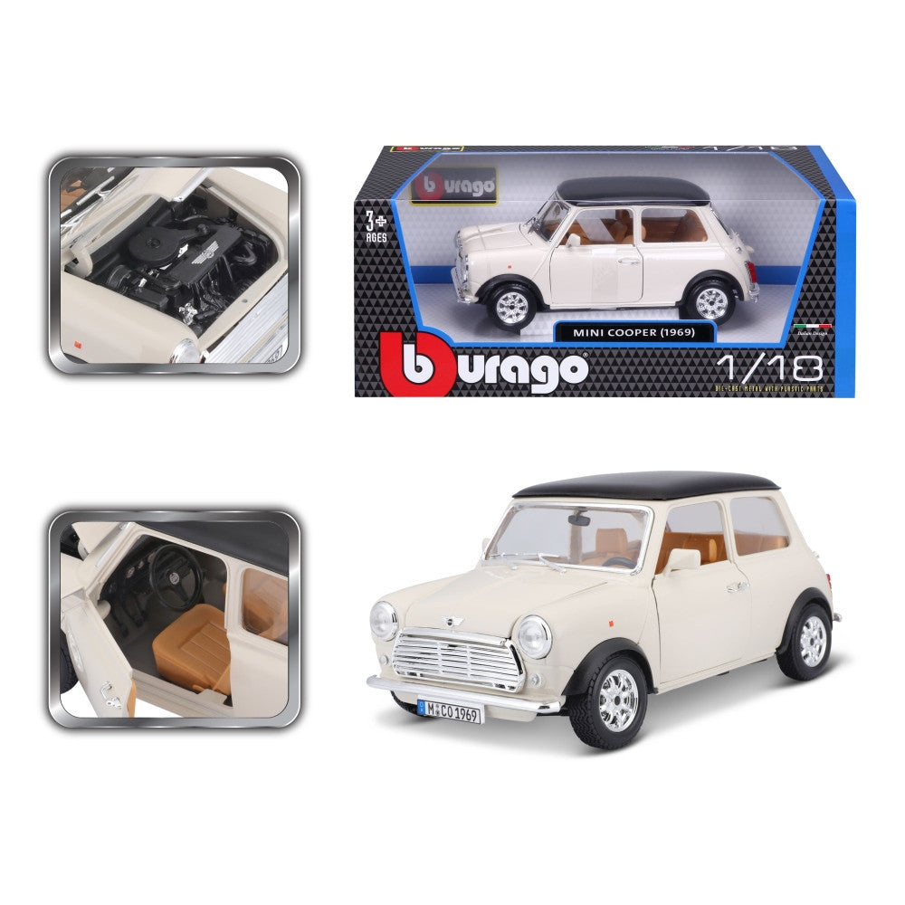 Mini Cooper 1969 1/16 Bburago Bur18-12036