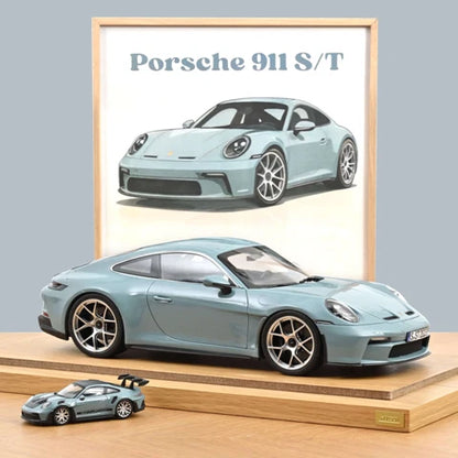 Porsche 911 S/T Meissen Blue 2023 LTD ED - 1/12 Scale - NOREV - MTDNOR127550