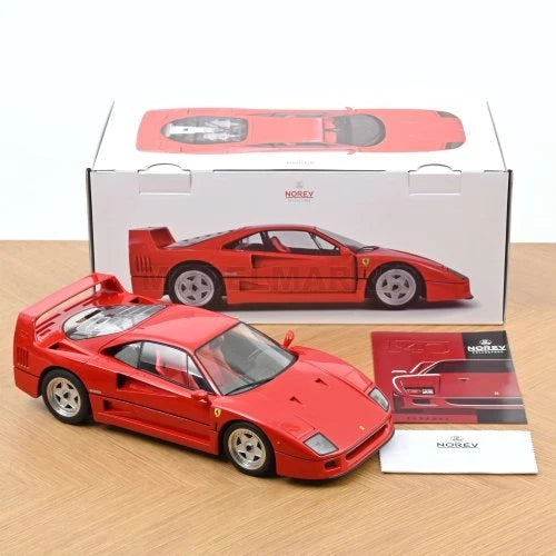 Ferrari F40 Closed Body Shell Red 1987 - 1/12 Scale - Norev - MTDNOR127902