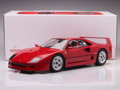 Ferrari F40 Closed Body Shell Red 1987 - 1/12 Scale - Norev - MTDNOR127902