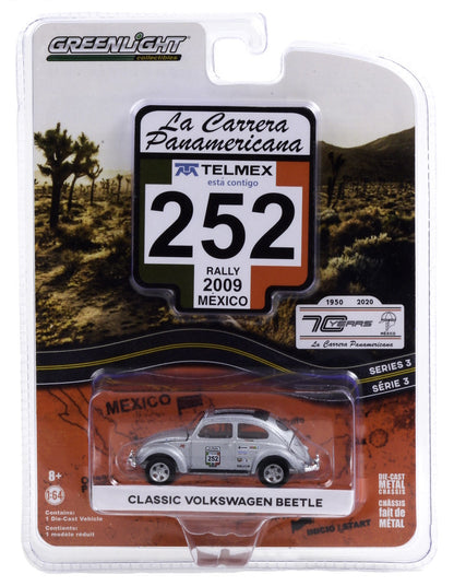 LA Carrera Panamerica S3 #252 Classic VW Beetle 6 off - 1/64 Scale - Greenlight - GR13280-E