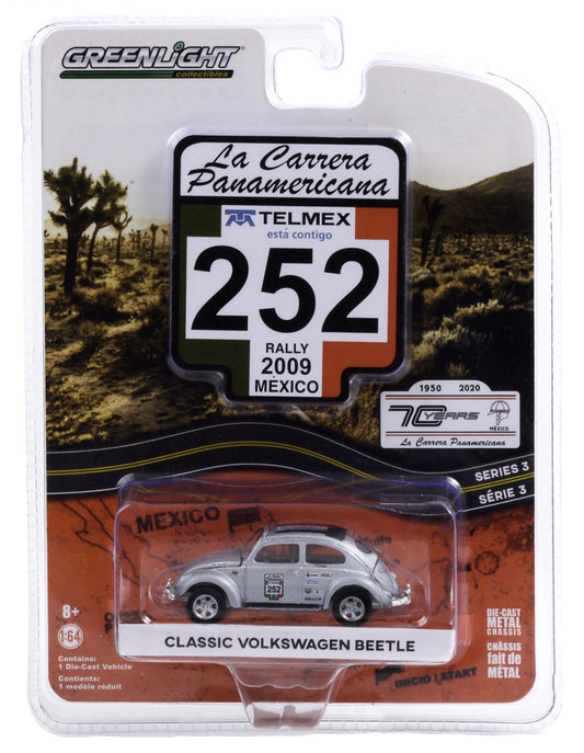 LA Carrera Panamerica S3 #252 Classic VW Beetle 6 off - 1/64 Scale - Greenlight - GR13280-E