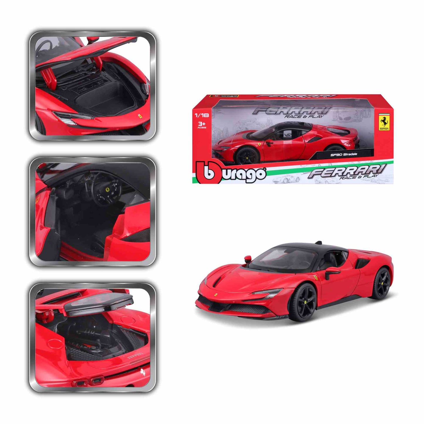 Ferrari SF90 Stradale 1/18 Bburago Bur18-16015