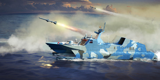 PLAN Type 22 Missile Boat - 1/144 Scale - Trumpeter - TRU00108