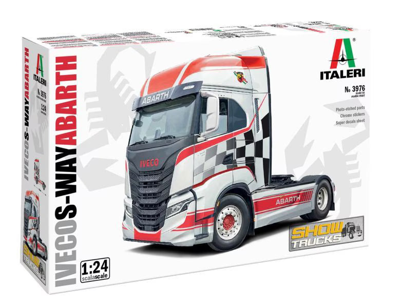 Iveco S-Way Abarth (Show Truck) w/PE Parts - 125 Scale - Italeri - IT3976
