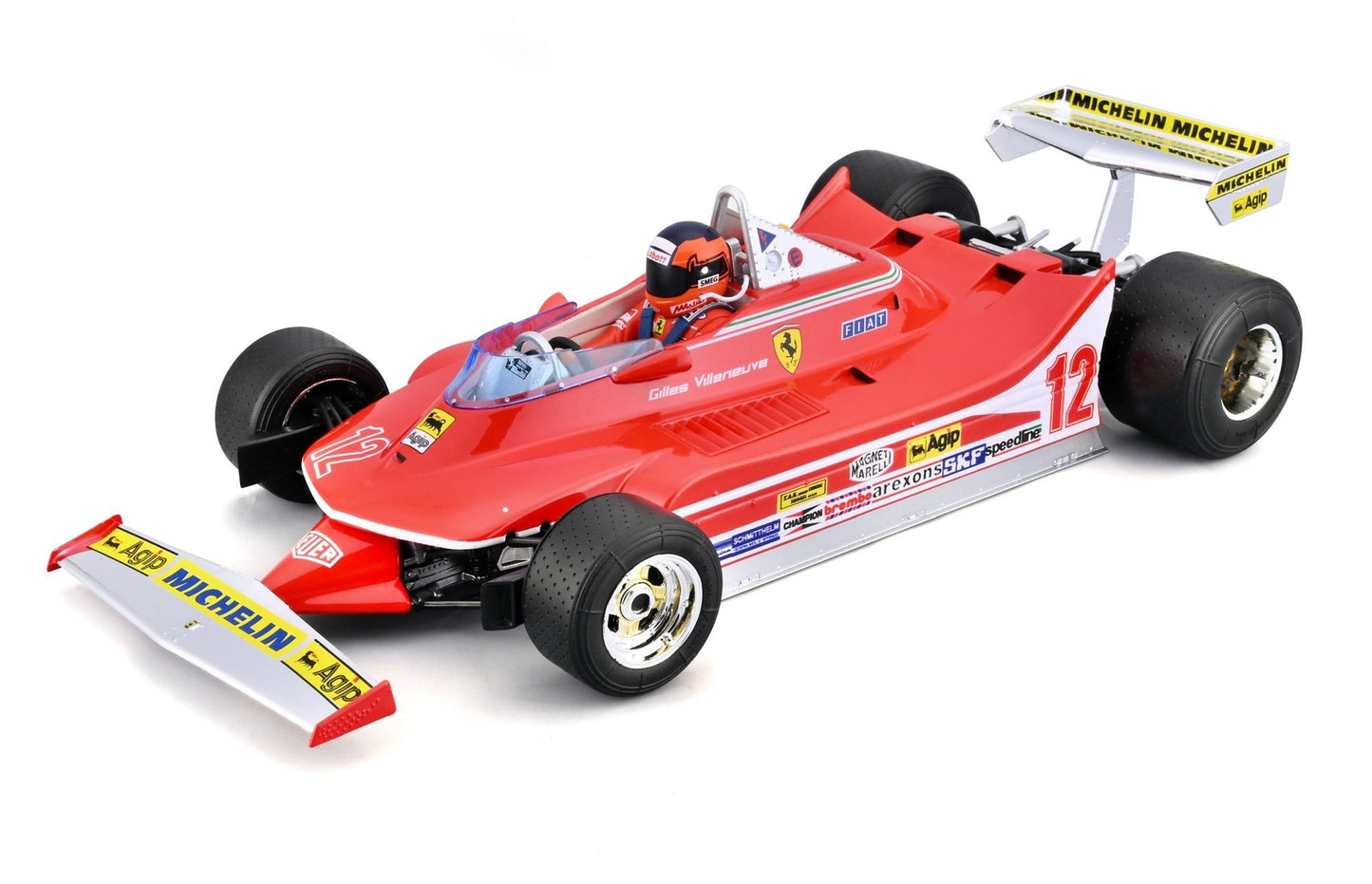 Ferrari 312T4 #12 G.Villeneuve 1979 GP RSA 1/18 Bburago Bur18-16814-12S