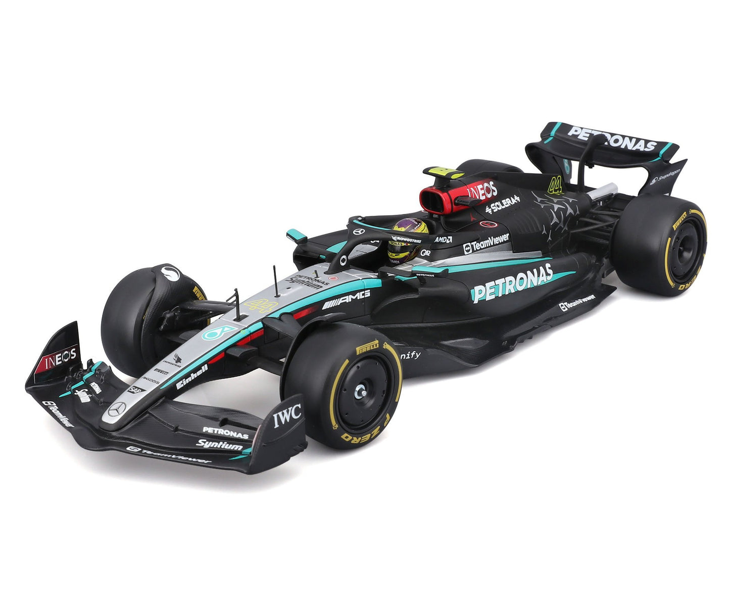 Mercedes-AMG F1 W15 2024 - #44 Hamilton - 1/24 Scale - Bburago - Bur18-28063H