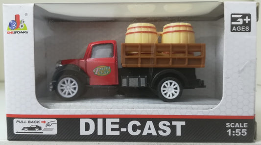 Truck Transport 2 Drums 1/55 Scale Desong 1804-52B
