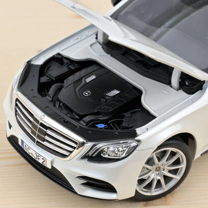 Mercedes-Benz S-Class AMG-Line White Met 2018 - 1/18 Scale - Norev - MTDNOR183792