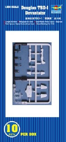 TBD1 Devastator 10 in Box - 1/350 Scale - Trumpeter - TRU06203