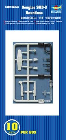 SBD3 Dauntless 10 in Box - 1/350 Scale - Trumpeter - TRU06204