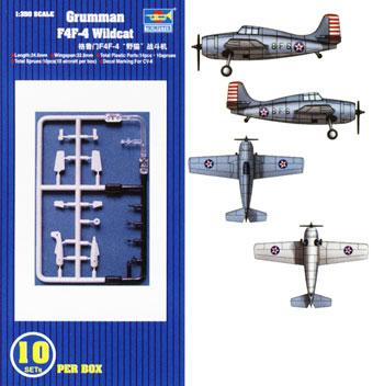 F-4F-4 Wildcat 10 in Box - 1/350 Scale - Trumpeter - TRU06202