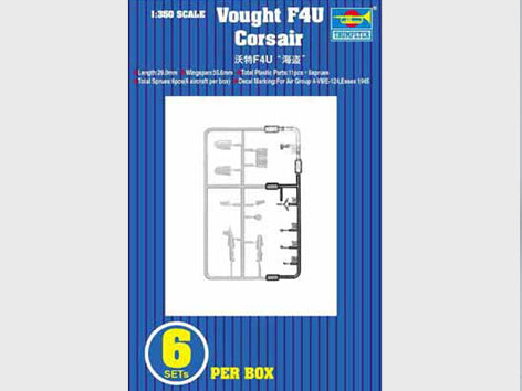 F4U Corsair 6 in Box - 1/350 Scale - Trumpeter - TRU06209