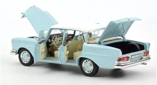 MERCEDES-BENZ 220 S 1965 LIGHT BLUE 1/18 Scale NOREV MTDNOR183920