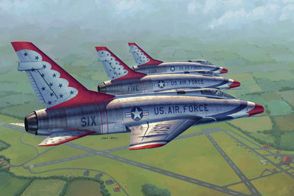 F-100D Thunderbirds Livery - 1/48 Scale - Trumpeter - TRU02822