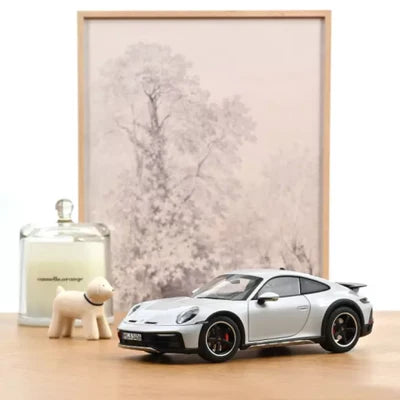 Porsche 911 Dakar Adjust Suspension Ice Grey Met 2023 - 1/18 Scale - Norev - MTDNOR187242