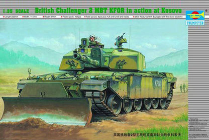 British Challenger II-KFOR in action at Kosovo - 1/35 Scale - Trumpeter - TRU00345