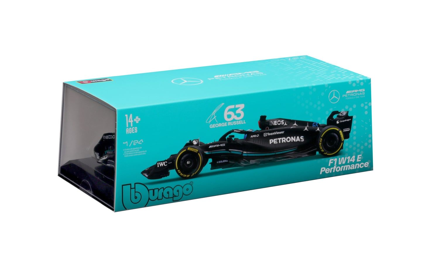 Mercedes AMG F1 W14 2023 #63 Russel 1/24 Bburago Bur18-28028R