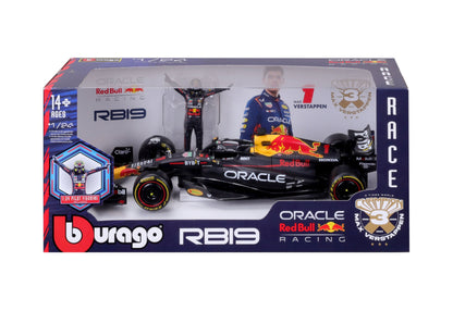 Red Bull F1 RB19 2023 (w/Driver)  #1 M.Verstappen 1/24 Bburago Bur18-28036