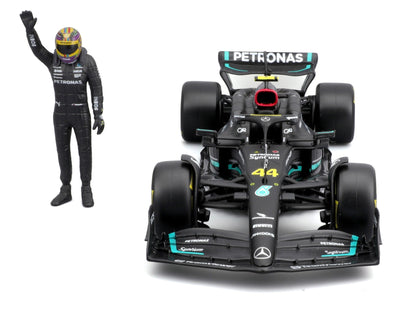 Mercedes AMG F1 W14 2023 (w/driver) #44 L.Hamilton 1/24 Bburago Bur18-28037