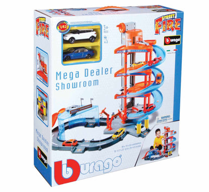 Mega Dealer Showroom w/2 Cars 1/43 Bburago Bur18-30031