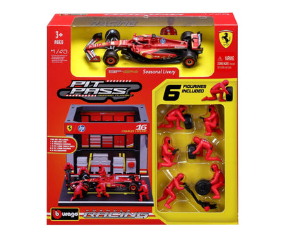 Ferrari F1 SF-24 2024 Pit Pass #16 Leclerc 1/43 Bburago Bur18-36862-16