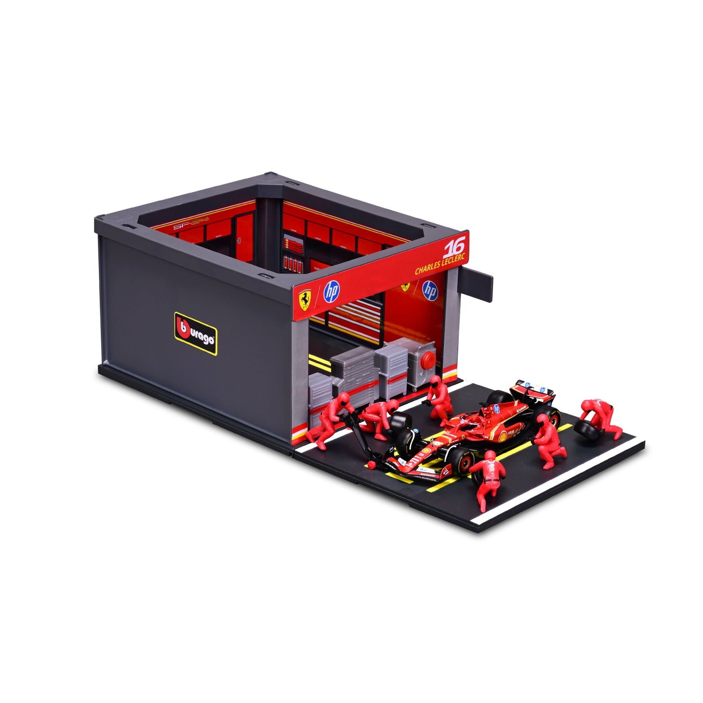 Ferrari F1 SF-24 2024 Pit Pass #16 Leclerc 1/43 Bburago Bur18-36862-16