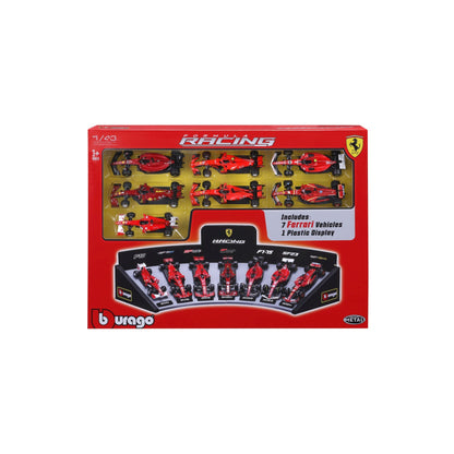 Ferrari F1 Deluxe Gift Box (cars + Stand) 1/43 Bburago 18-36864