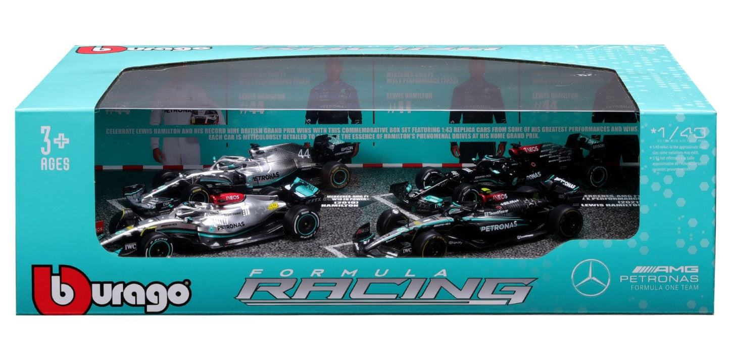 Mercedes-AMG F1 4-Pack (#44 L.Hamilton) 1/43 Bburago 18-38093