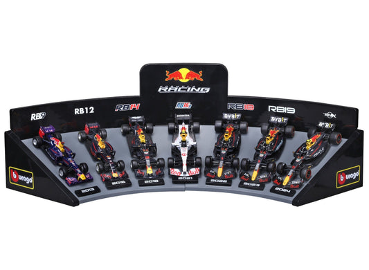 Red Bull F1 Deluxe Gift Box (7cars + Stand) 1/43 Bburago 18-38168