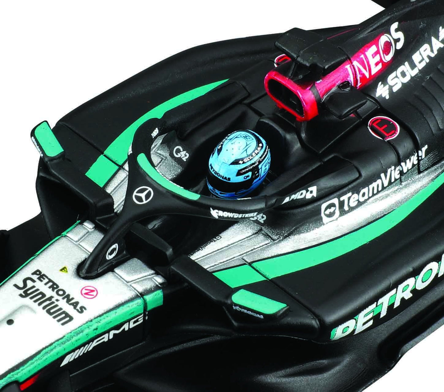 Mercedes-AMG F1 W15 2024 (w/Helmet HC) #63 1/43 Bburago Bur18-38209-63