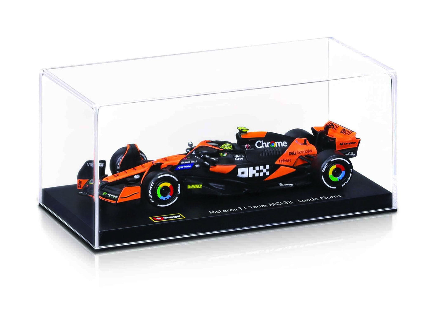 McLaren F1 MCL38 2024 (w/Helmet HC) #4 Nor 1/43 Bburago Bur18-38215-4