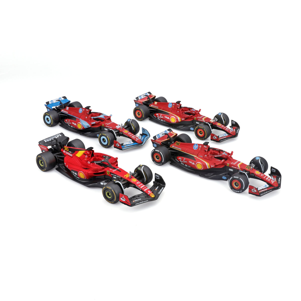 Ferrari F1 4-Pck (#16 C. Leclerc - 1/43 Scale - Bburago - BUR18-36848