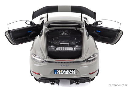 Porsche Cayman GT4 RS W/Weissach Pack Chalk 2023 - 1/18 Scale - Norev - MTDNOR187253