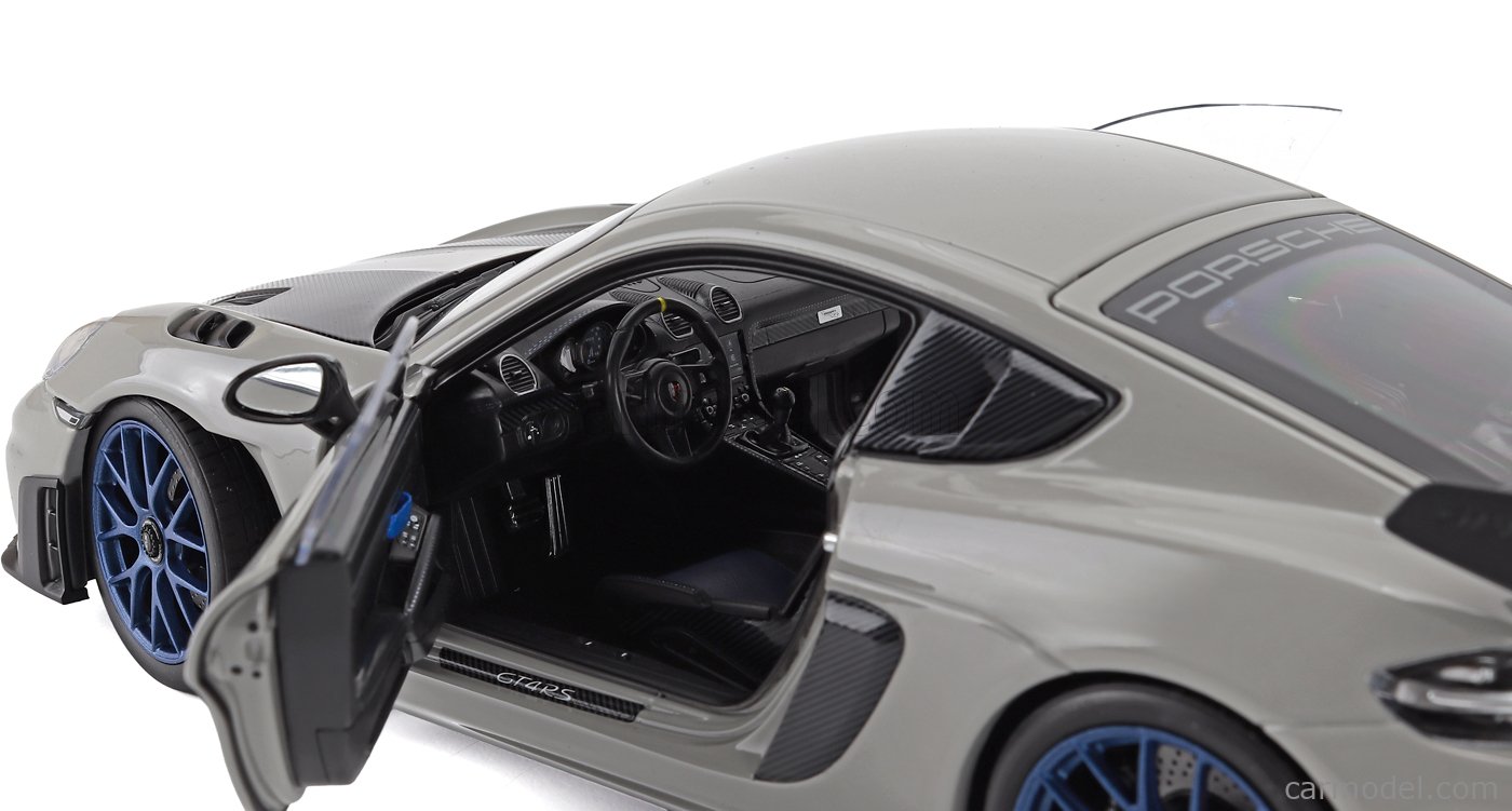Porsche Cayman GT4 RS W/Weissach Pack Chalk 2023 - 1/18 Scale - Norev - MTDNOR187253