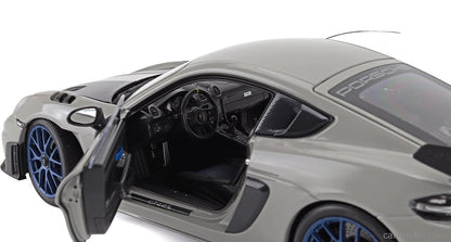 Porsche Cayman GT4 RS W/Weissach Pack Chalk 2023 - 1/18 Scale - Norev - MTDNOR187253