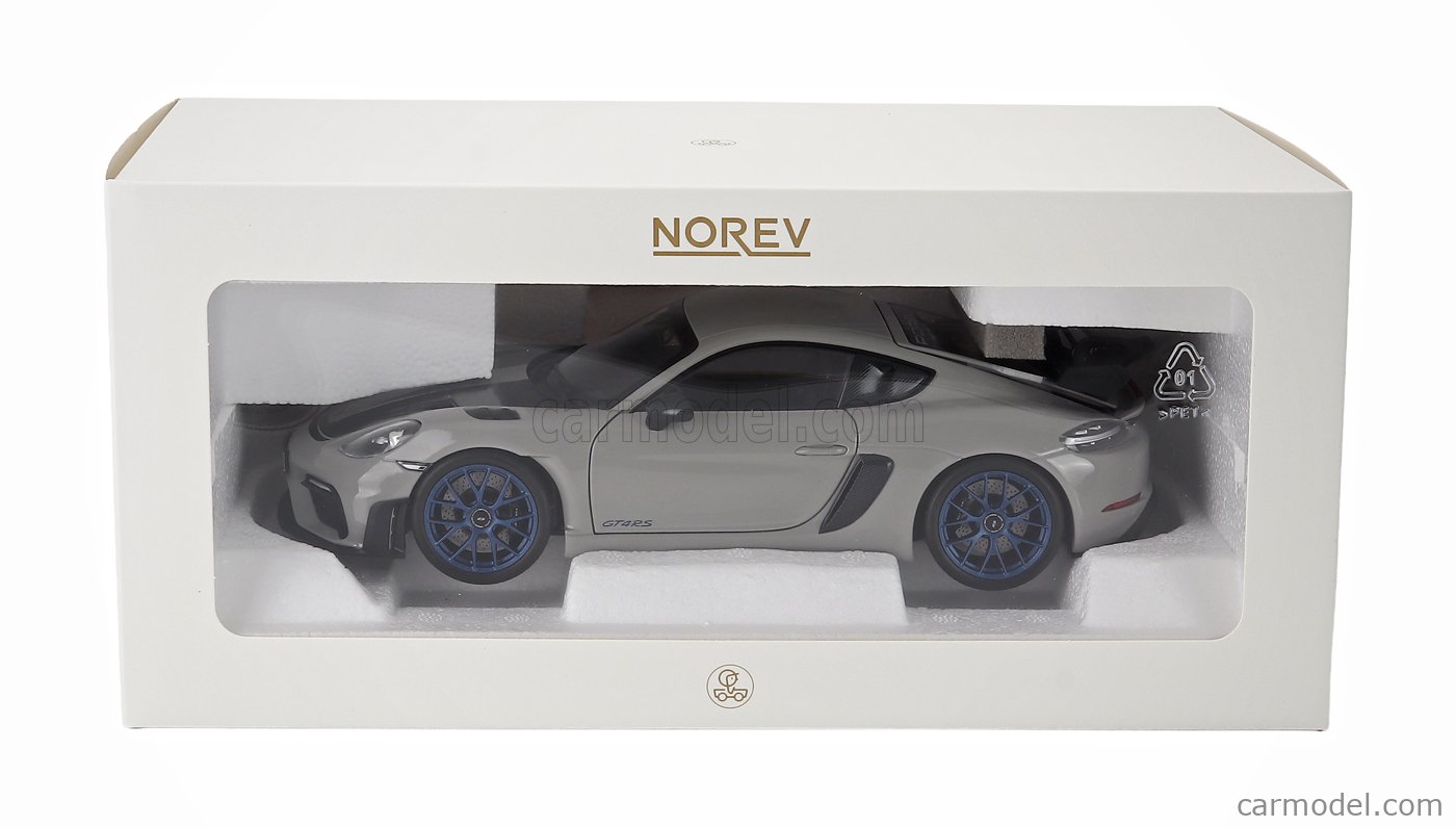 Porsche Cayman GT4 RS W/Weissach Pack Chalk 2023 - 1/18 Scale - Norev - MTDNOR187253
