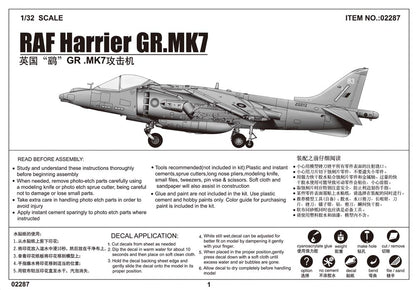RAF Harrier GR.Mk.7 - 1/32 Scale - Trumpeter - TRU02287