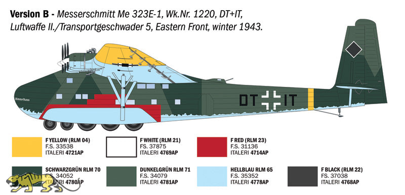 Messerschmitt Me323 Gigant - 1/72 Scale - Italeri - IT90104