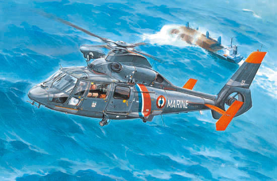 AS365N2 Dolphin 2 Helicopter - 1/35 Scale - Trumpeter - TRU05106