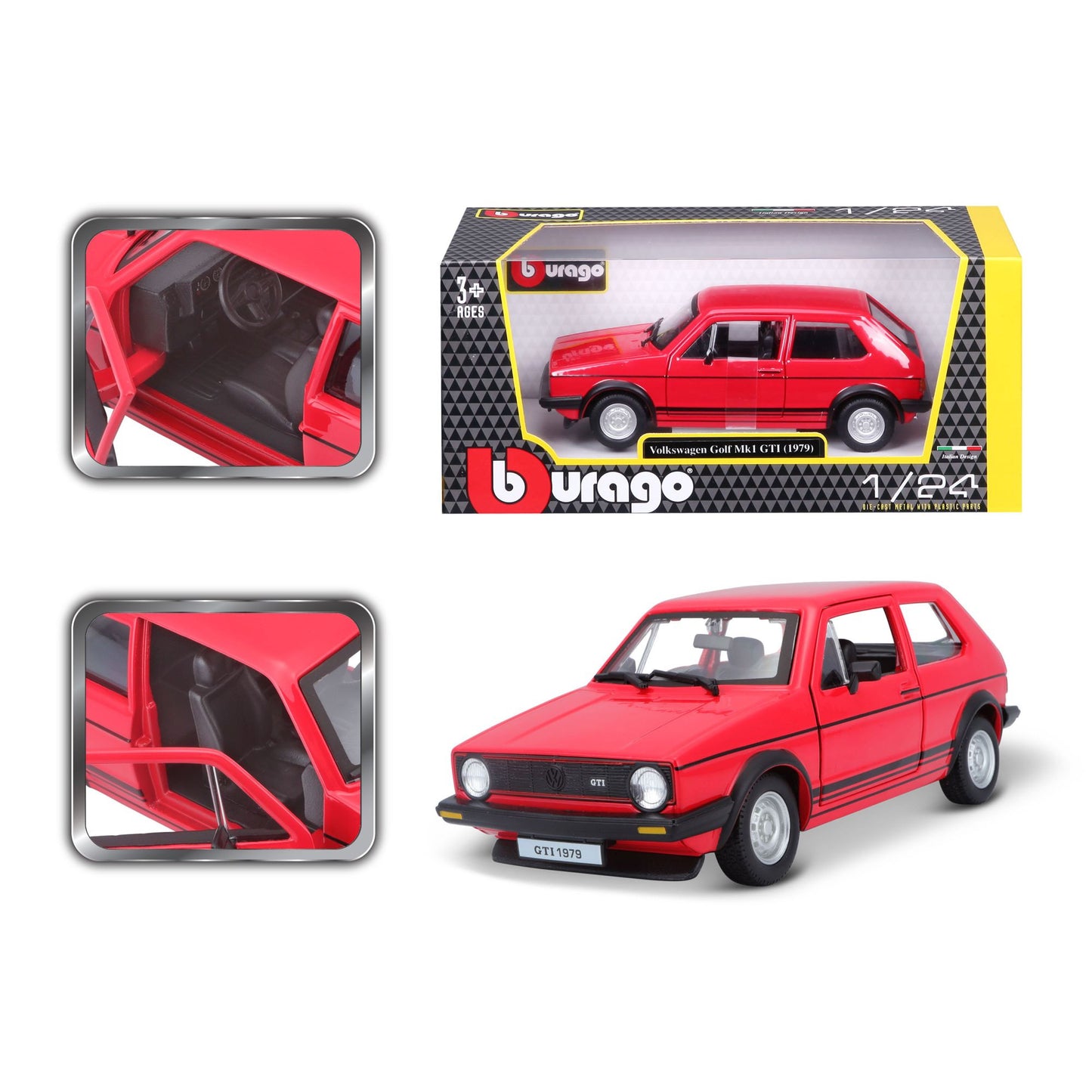 VW Golf Mk1 GTI 1979 1/24  Bburago Bur18-21089