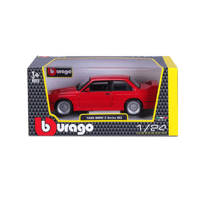 BMW M3 E30 1988 1/24  Bburago Bur18-21100