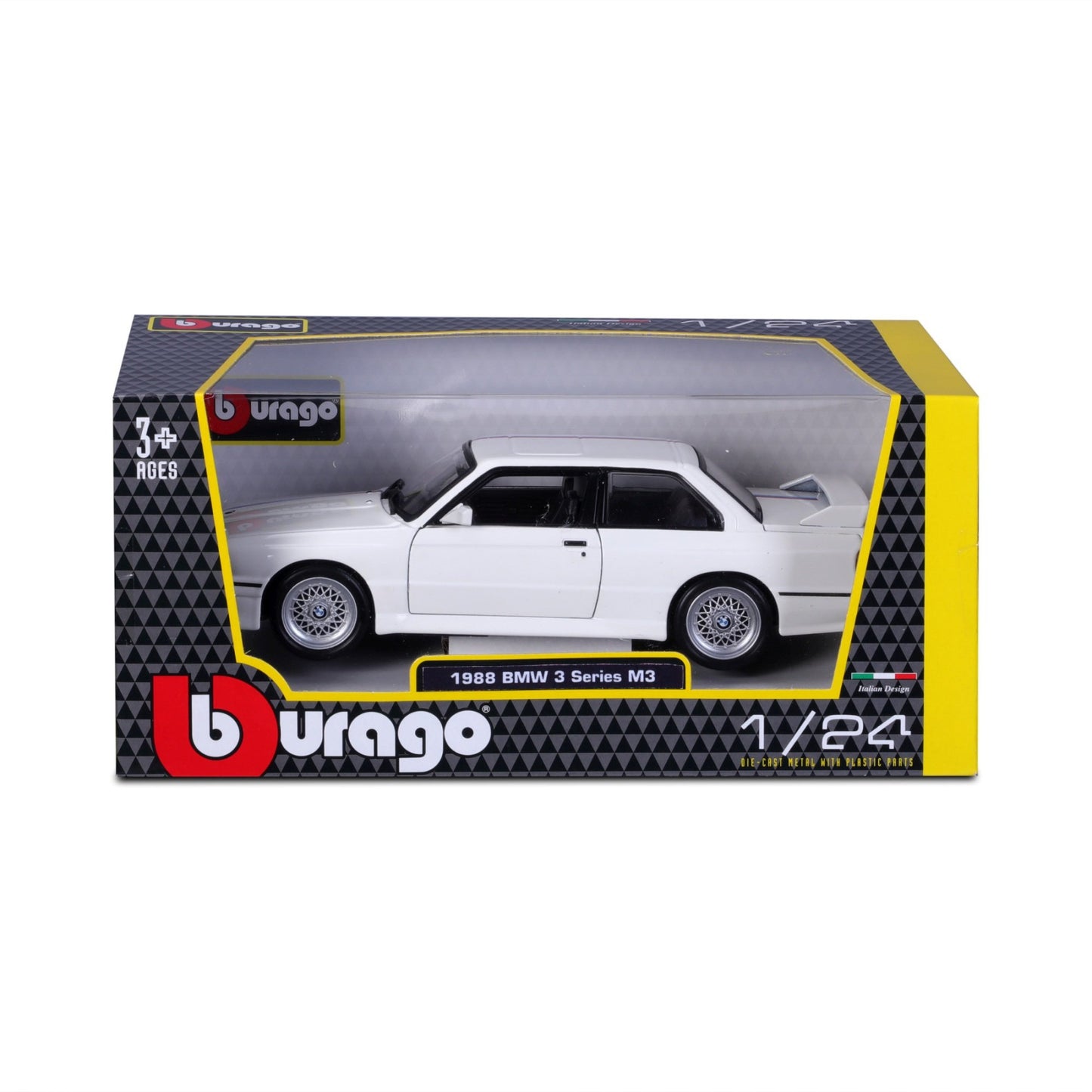 BMW M3 E30 1988 1/24  Bburago Bur18-21100