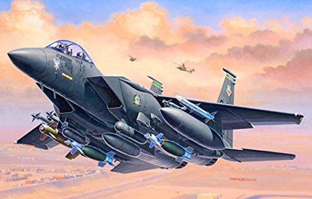 Model Set F-15E Strike Eagle & Bombs - 1/144 Scale - Revell - REV63972