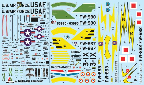 F-100C Super Sabre - 1/32 Scale - Trumpeter - TRU03221