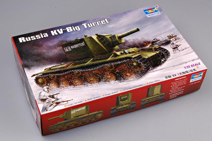 Russai KV "Big Turret" Tank - 1/35 Scale - Trumpeter - TRU00311