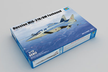 Russian MIG-31B/BM Foxhound - 1/72 Scale - Trumpeter - TRU01680